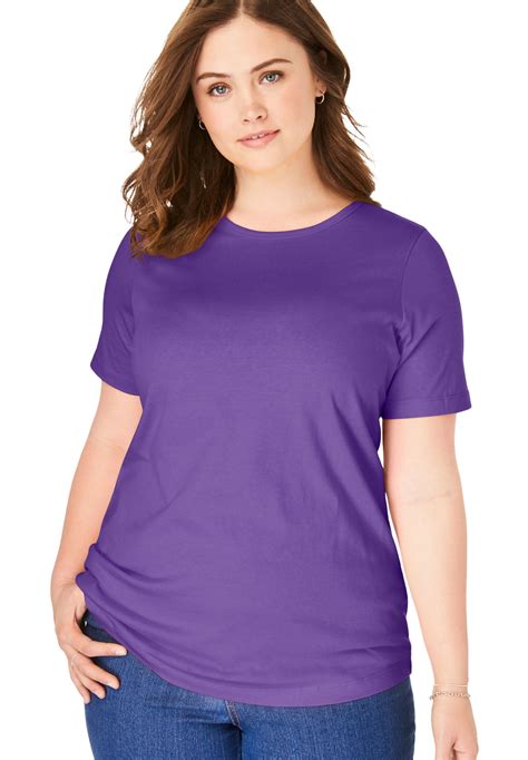 Woman Within Woman Within Plus Size Perfect Crewneck Tee T Shirt