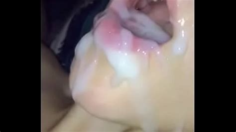 Teen Takes Massive Cum In Mouth In Slow Motion