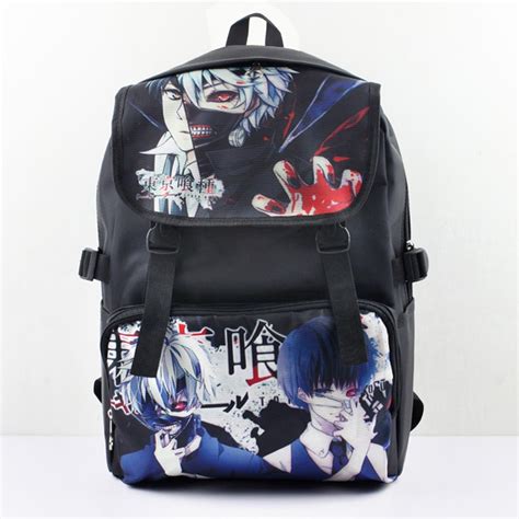 Anime Tokyo Ghoul Kaneki Ken Nylon Waterproof Laptop Backpackdouble