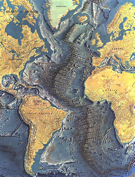 Ocean Floor Topography Map