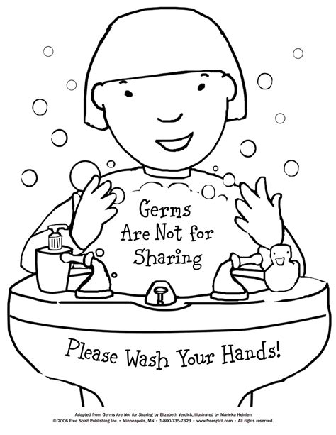 Washing Hands Signs Coloring Pictures To Raise Awareness About Health