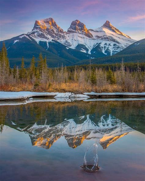 Pin By Mindy Ward On Three Sisters Mountain Canada Three Sisters