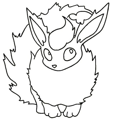 Pokemon Flareon Coloring Pages At Getdrawings Free Download