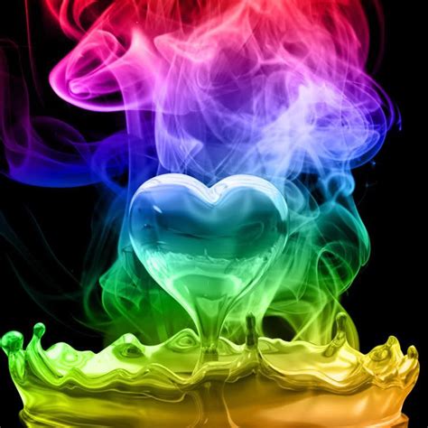 Water Color Rainbow Heart Pics And Things Pinterest Rainbows