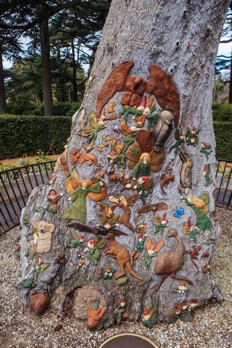 The Fairies Tree Carved By Ola Cohn In The Fitzroy Gardens Melbourne