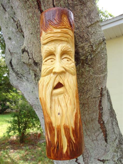 Hand Carved Wood Spirit Wooden Face Spirit By Jbscountryliving 8000