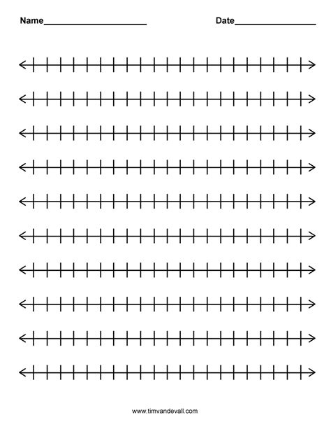 Blank Number Line Printable Customize And Print