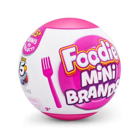 Buy 5 Surprise Foodie Mini Brands Mystery Capsule Real Miniature Brands