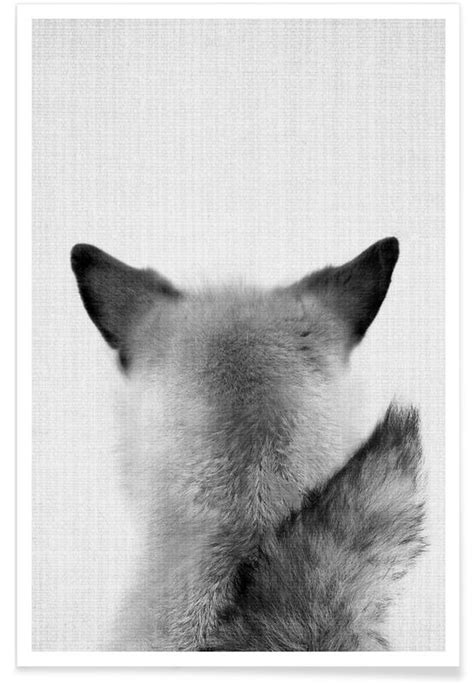 Fox Black And White Photograph Poster Juniqe