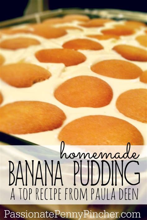 It is the best ever banana pudding recipe. Paula Deen's Banana Pudding (mmmmm. . . ) | Passionate ...