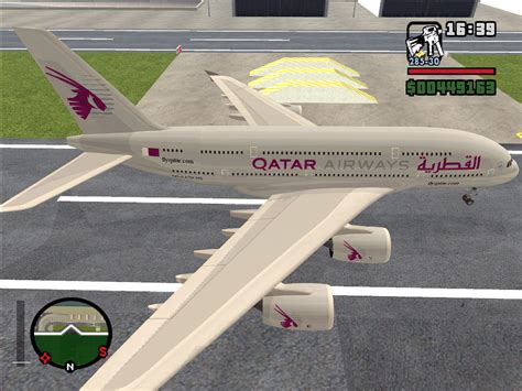 The Gta Place Qatar Airways Skin For Airbus A380 800