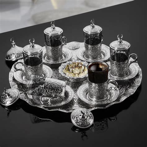 An Arabian Influence Tea Set For Silver Achica Teacuppattern