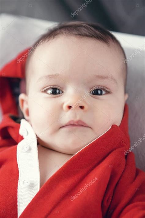 Cute Caucasian Baby Boy Girl Black Eyes Stock Photo By ©anoushkatoronto