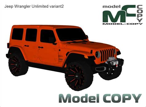 Jeep Wrangler Unlimited Variant2 3d Model 13929 Model Copy World