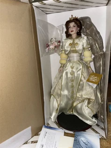 Franklin Mint Faberge Fall Bride Sonya Porcelain Doll Nrfb 7999