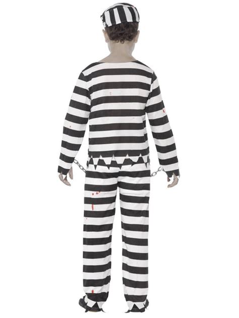 Zombie Convict Costume Black Smiffys