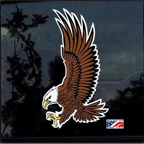 Bald Eagle Full Color Outdoor Decal Sticker Custom Made In The Usa