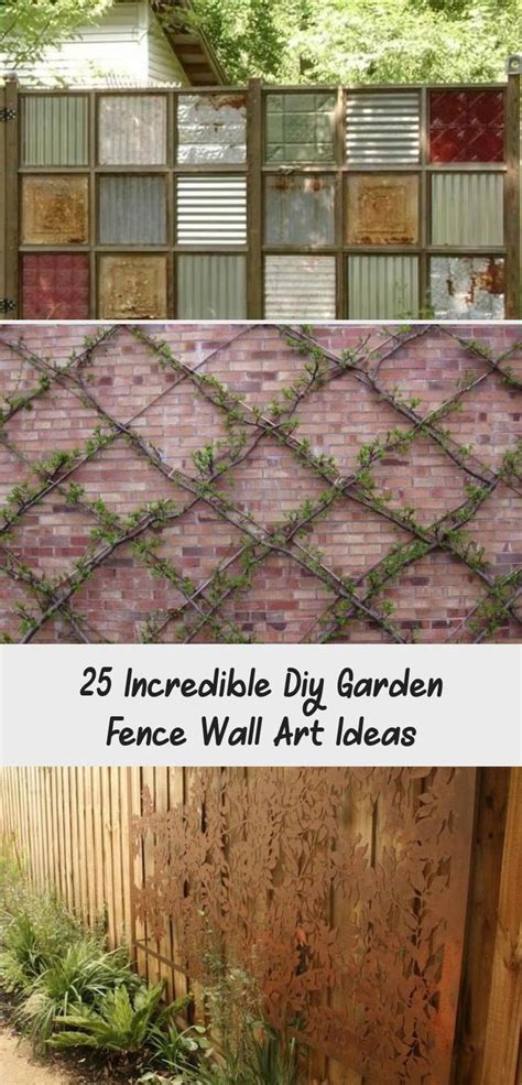 25 Incredible Diy Garden Fence Wall Art Ideas Decor Dıy Diy Garden