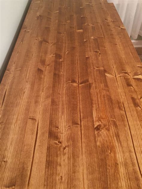 Minwax special walnut stained, fabulon satin urethane applied.we sand, stain, and refinish an oak floor with water, pet. Pine buffet top with minwax special walnut stain and semi ...