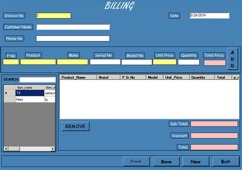 Billing System Using Java Free Source Code Tutorials And Articles