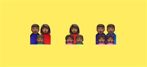 Express your emotions and communicate with your friends with this wonderful emojis that you can copy and paste. Why There Aren't Black Family Emojis