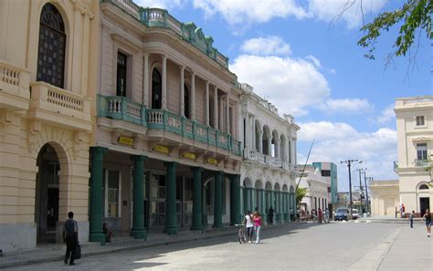 Buildings In The Street Of Santa Clara Cuba Image Free Stock Photo