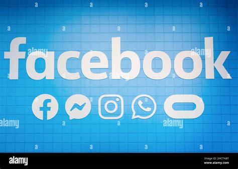 Facebook Logo With Social Media Icon Facebook Is A Popular Social