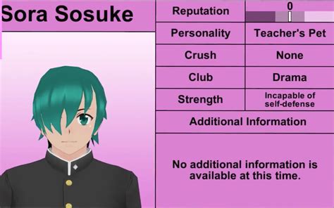 Sora Sosuke Yandere Simulator Wikia Fandom Powered By Wikia