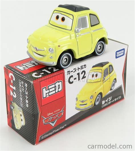 Tomica C12 Масштаб 164 Walt Disney Pixar Cars Fiat 500 Luigi Yellow