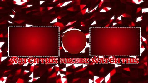 Red Crystal Outro Template Free Download Youtube