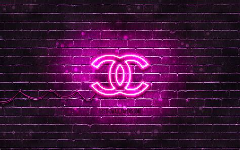 Descargar Fondos De Pantalla Chanel De Color Púrpura Logo 4k Púrpura