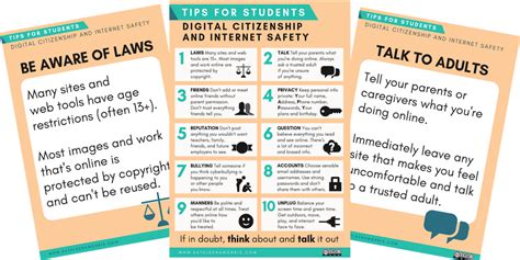 Digital Citizenship Internet Safety Tips And Posters