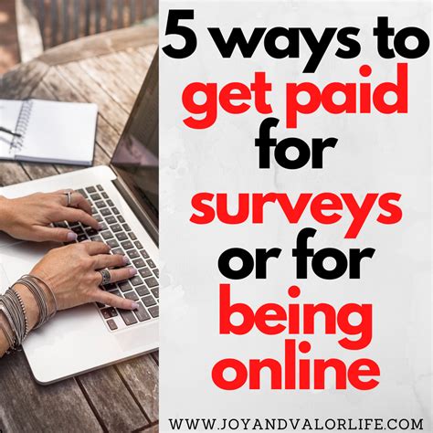 5 Ways To Get Paid For Surveys Or For Being Online In 2020 Get Paid