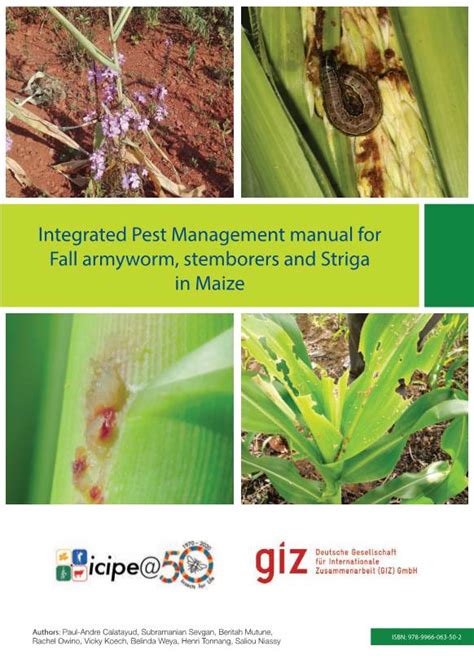 Integrated Pest Management Manual For Fall Armyworm Stemborers And