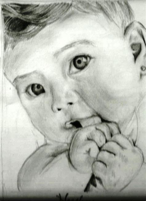 Image Result For Pencil Art Baby Images Pencil Art Art Baby Images