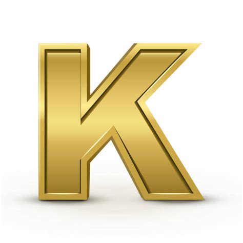 Gold Color 3d Letter K Stock Photos Pictures And Royalty Free Images
