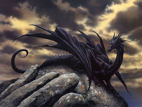 Free Download Fantasy Black Dragon Wallpaper 1024x768 For Your