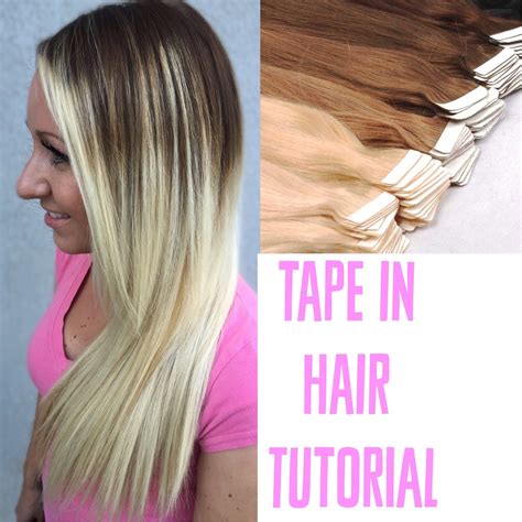 Tape In Extensions How To Apply Tutorial Tape In Extensions Hair Tutorial Tape In Hair