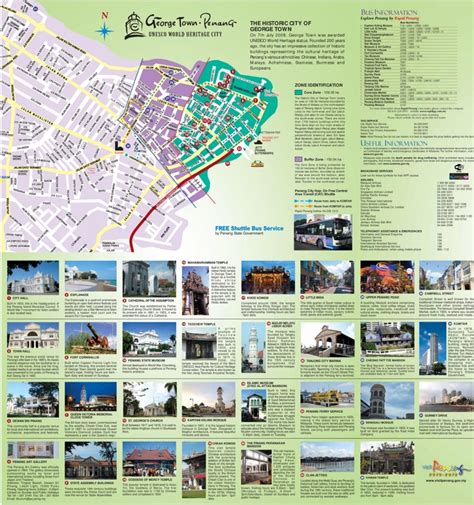 Former professor of political science, malaysian national university. George Town tourist map