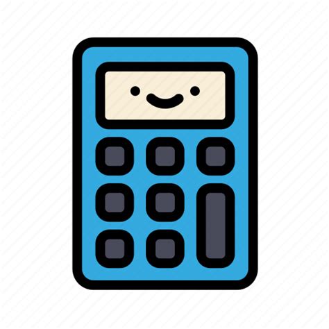 Calculator Cute Education Math School Icon Download On Iconfinder
