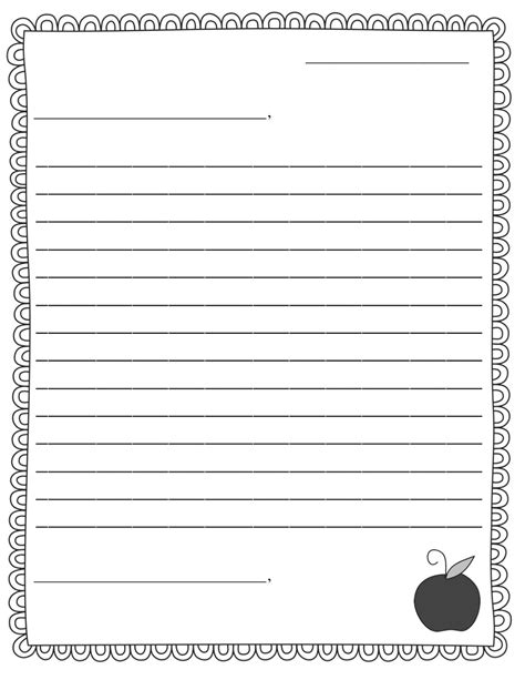 Letter Writing Template For Kids Best Creative Template