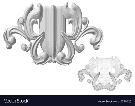 Carved Decor 7 Royalty Free Vector Image Vectorstock