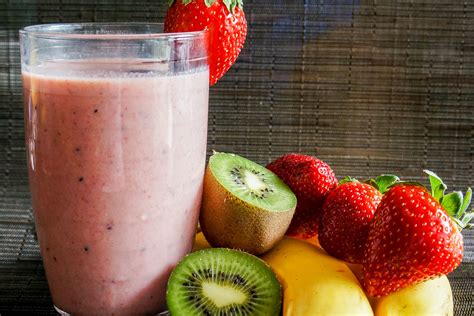 Smoothie fraise kiwi