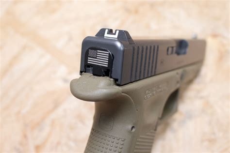 Glock 19 Gen4 9mm Police Trade In Pistol With Od Green Grip Frame
