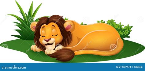 Cartoon Lion Sleeping Stock Illustrations 233 Cartoon Lion Sleeping