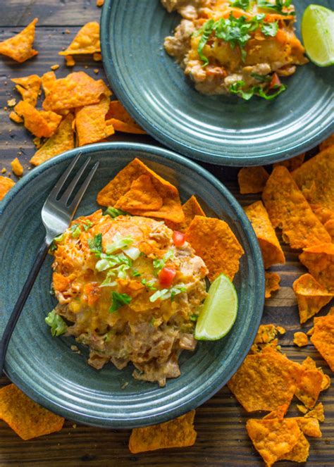 1 bag of nacho cheese doritos. Doritos Chicken Casserole | Gimme Delicious