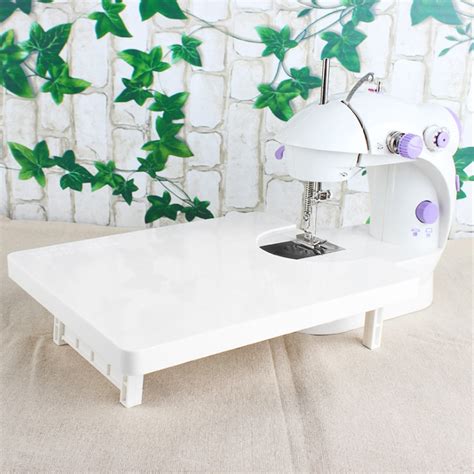 The table is also helpful because the fabric is at the same level as your sewing machine. Kritne Extension Table, Sewing Machine Plastic Extension Table Board Household DIY Craft ...