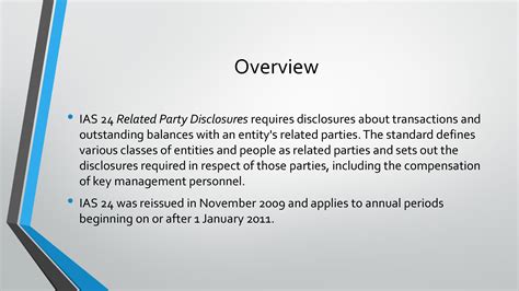 Solution Ias 24 Related Party Disclosures Studypool