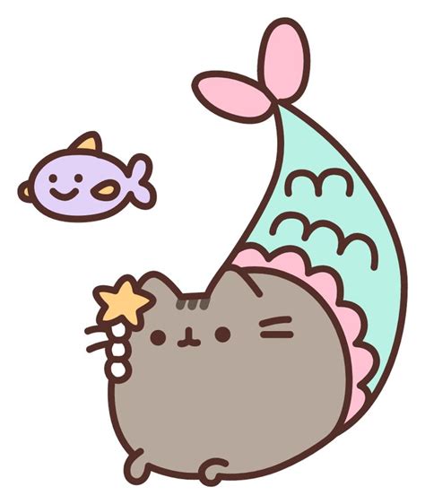 Mermaid Pusheen In 2020 Pusheen Stickers Pusheen Cute Pusheen Cat