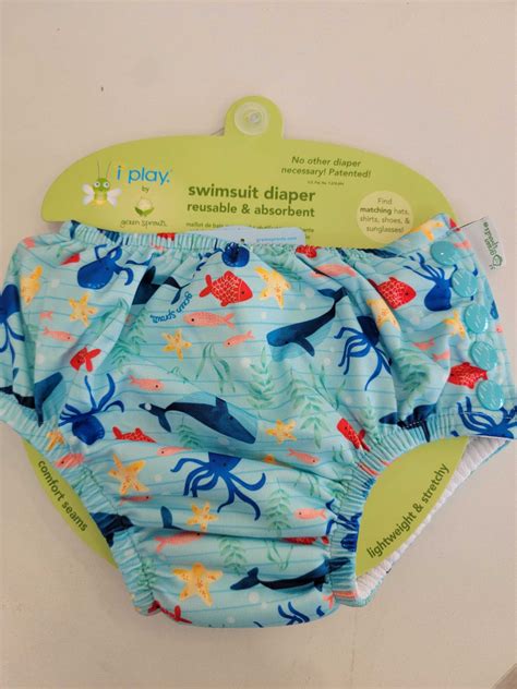 Aqua Whale And Starfish Snap Swim Diaper — Nature Baby Outfitter